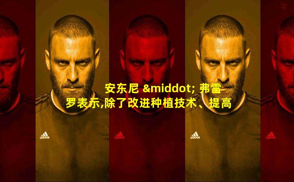 安东尼 · 弗雷罗表示,除了改进种植技术、提高种植